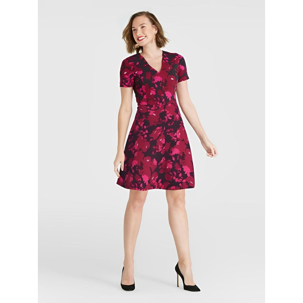 Floral Fit and Flare Dress