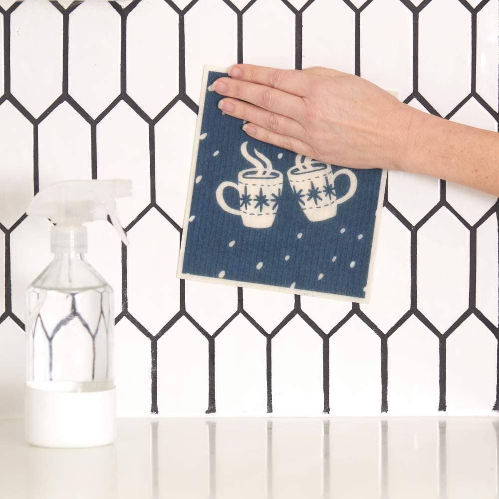 Nordic Tree blu Cloths Reusable Sponge-Cloth, Set of 2