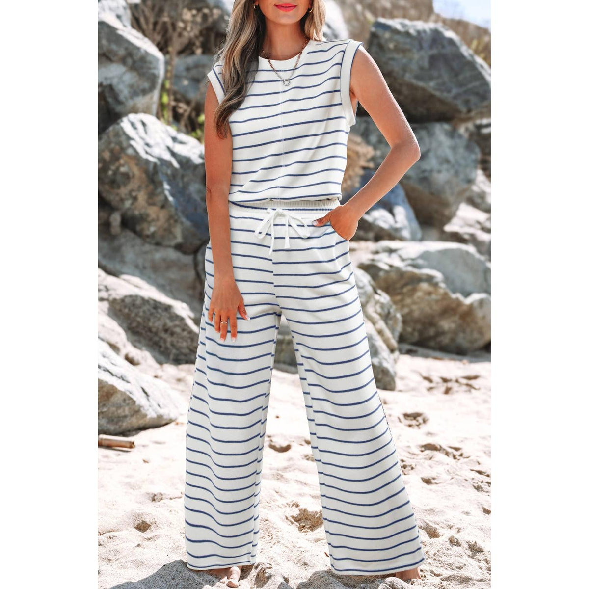 Cassie Striped Two-Piece Set