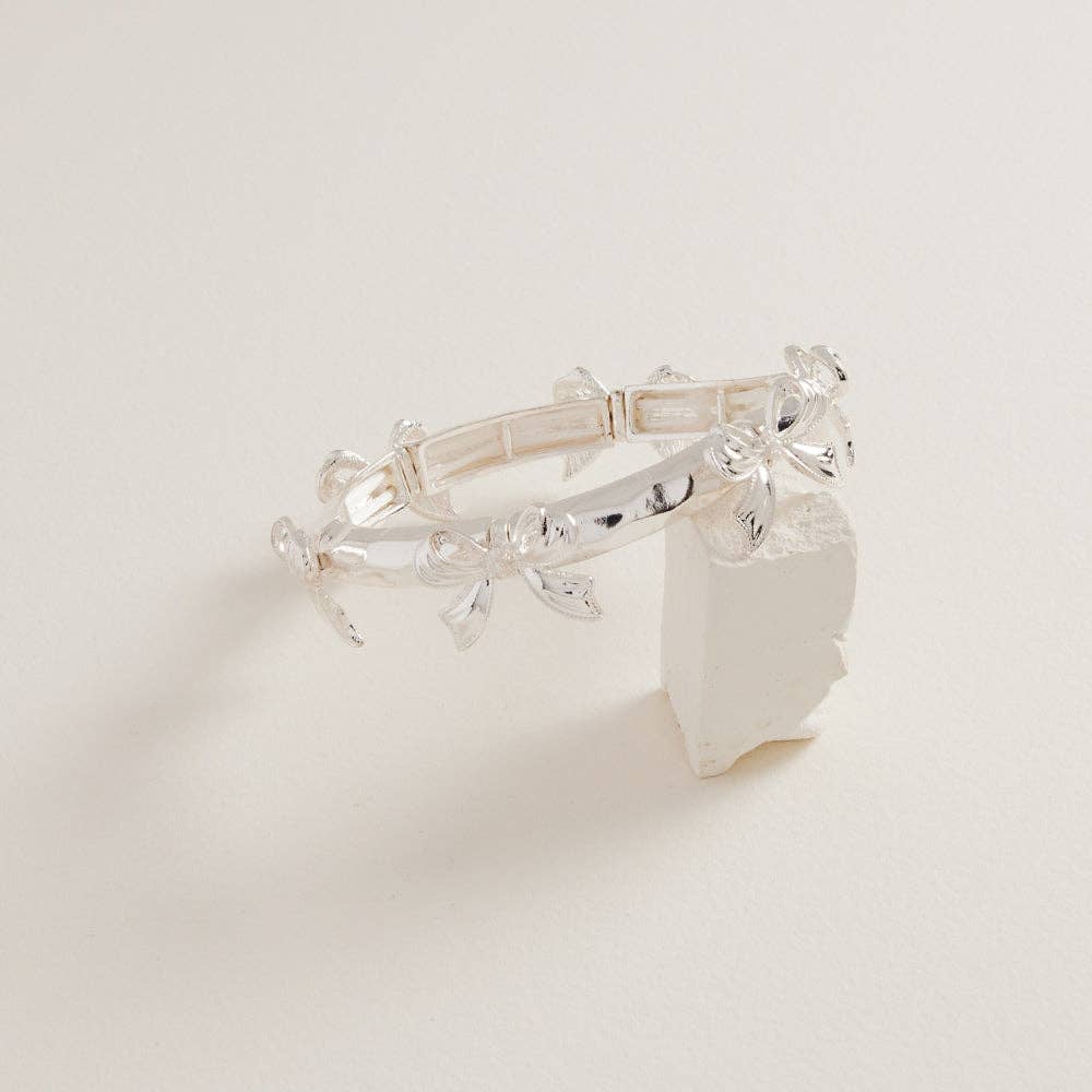 Metal Bow Stretch Bracelet