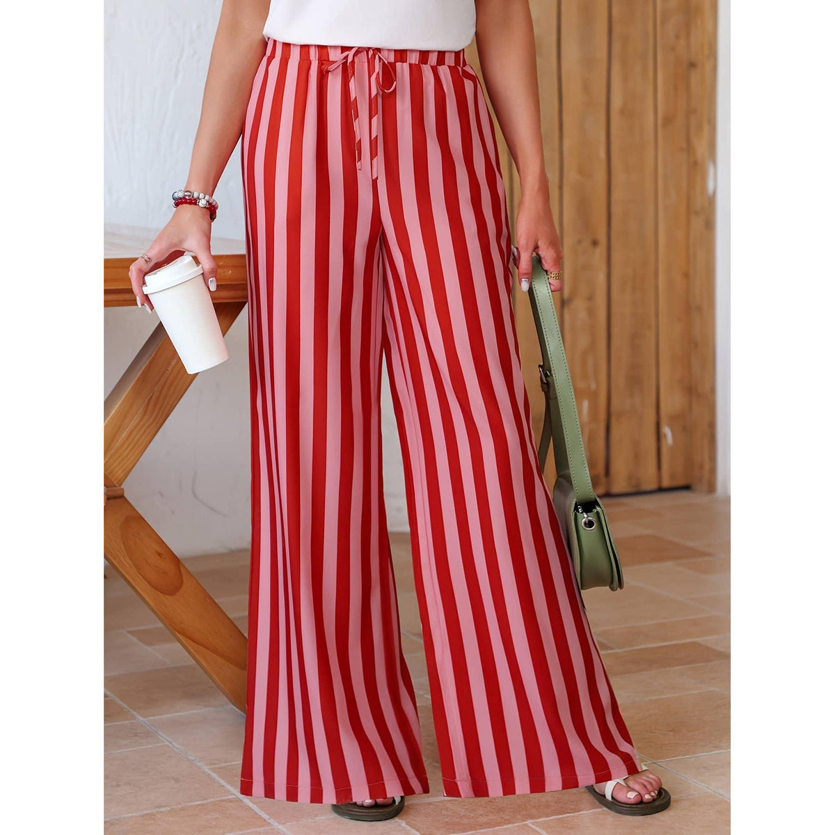Boho Beach Striped Pants