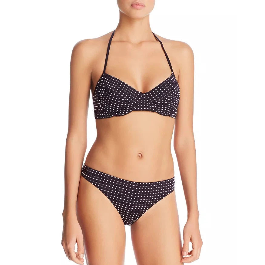 Graphic 2-Tone Bra Bikini Top