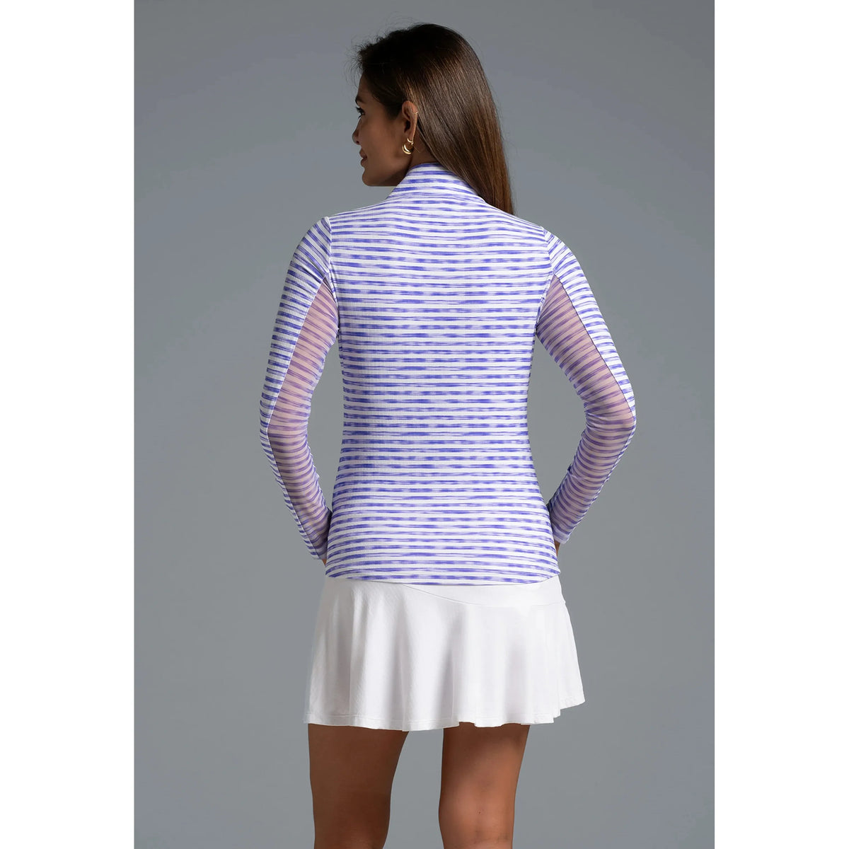 Print Landon Stripe II Long Sleeve Mock Neck