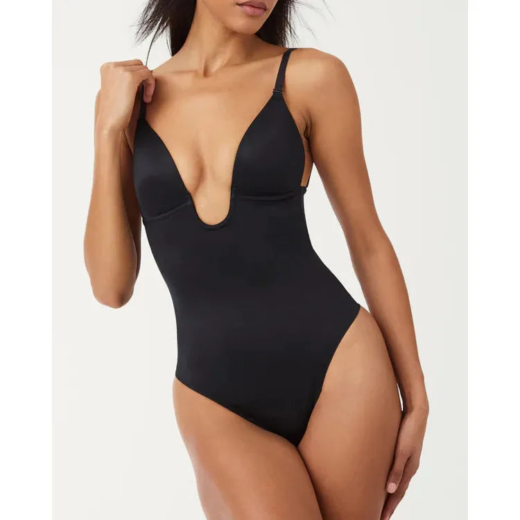 SPANXshape™ Suit Your Fancy Plunge Low Back Thong Bodysuit