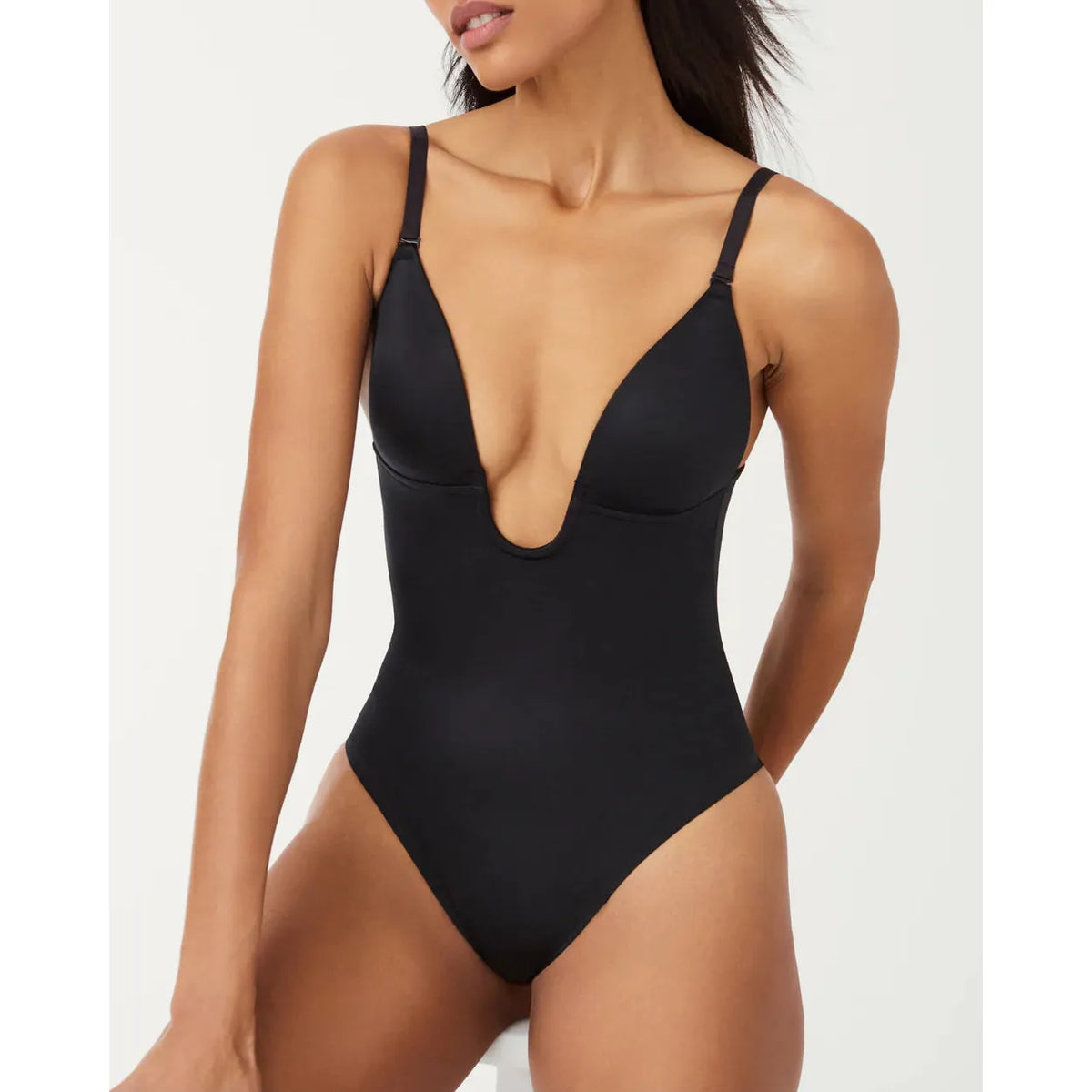 SPANXshape™ Suit Your Fancy Plunge Low Back Thong Bodysuit