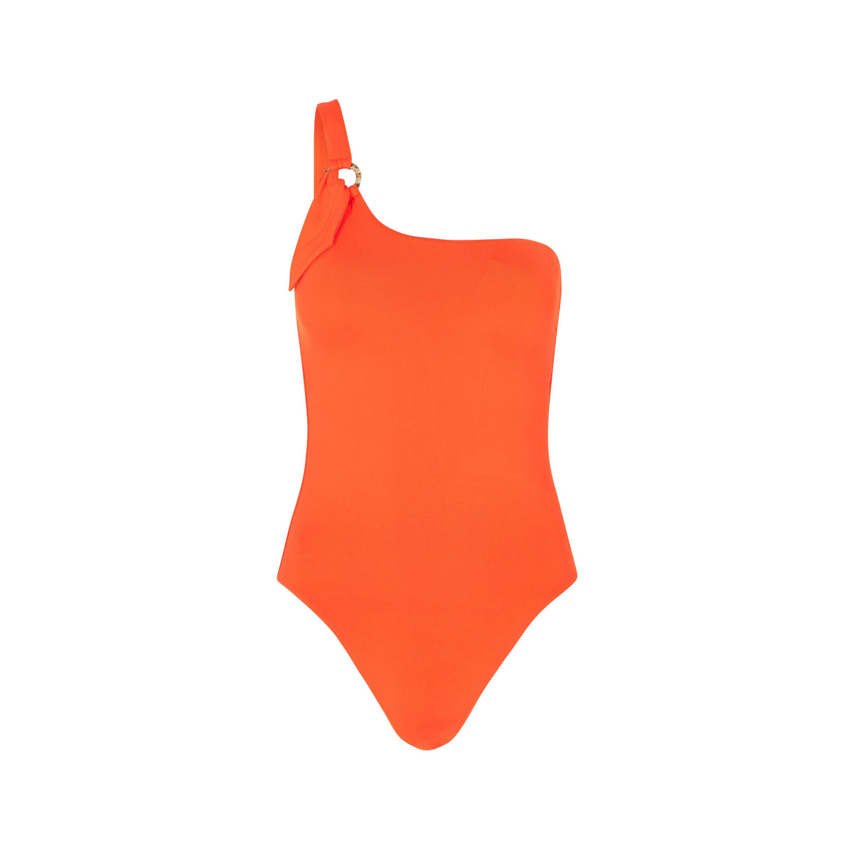 Solid Active One Shoulder Maillot One Piece