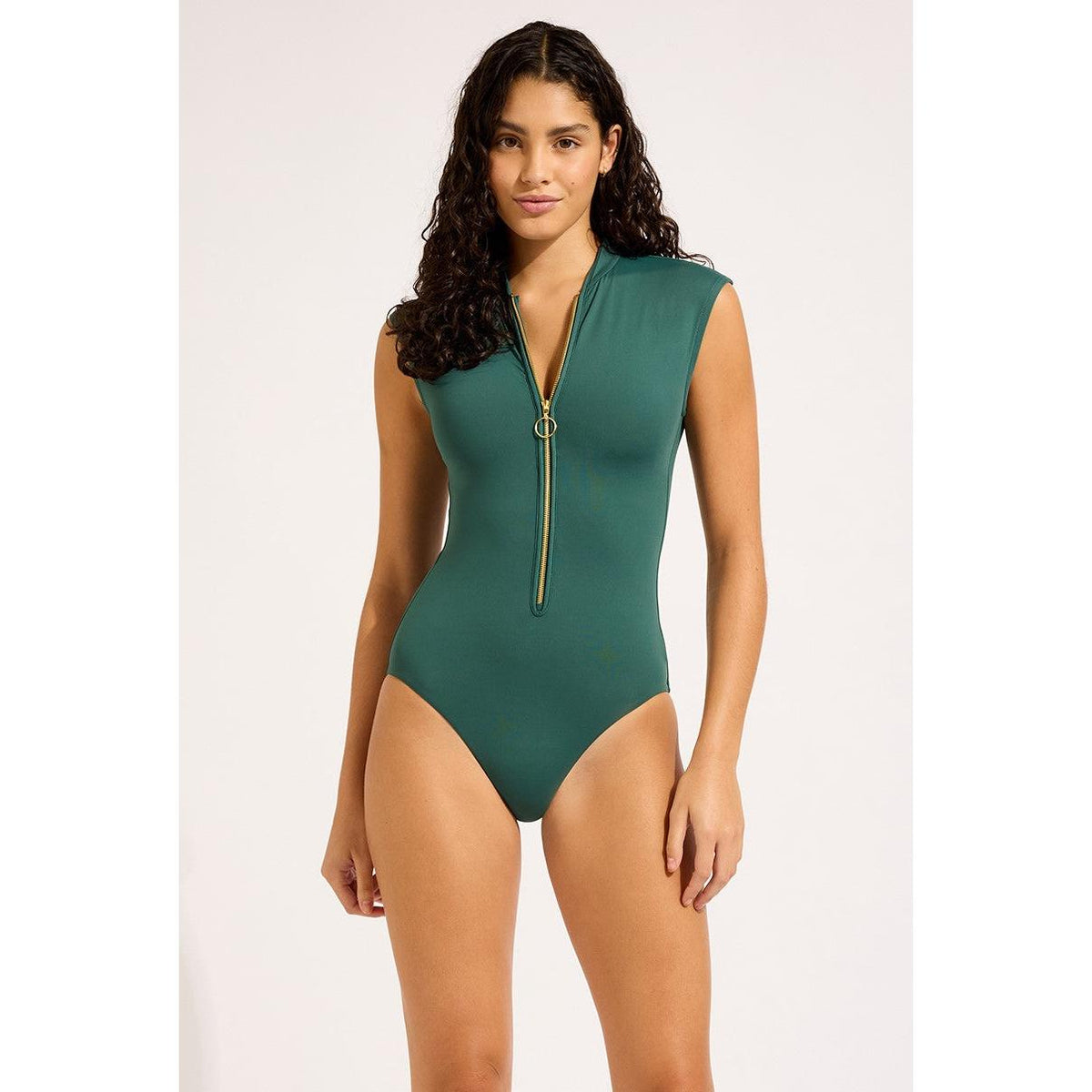 Seafolly Collective Zip Front One Piece