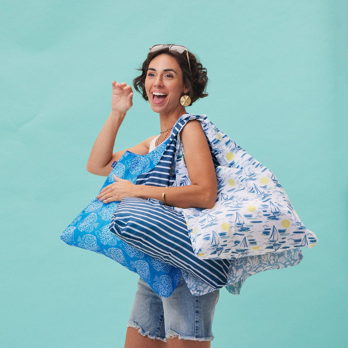 Sails blu Bag Reusable Shopper Tote