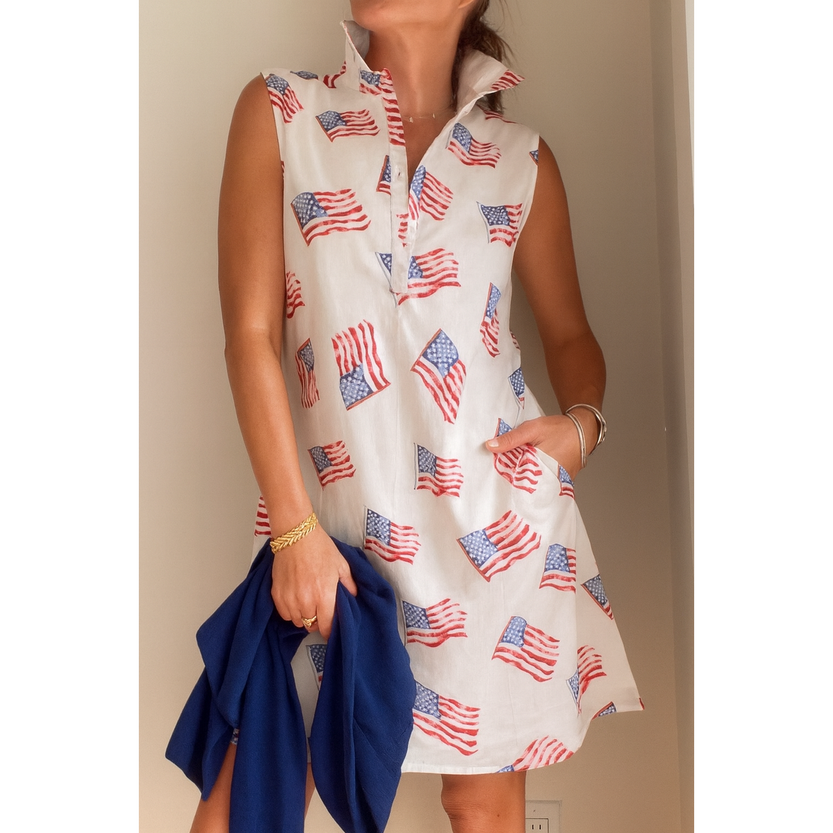 Sconset Sleeveless Flag Dress