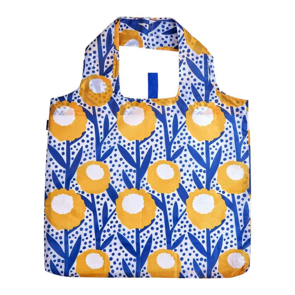 Golden Glow blu Bag Reusable Shopper Tote