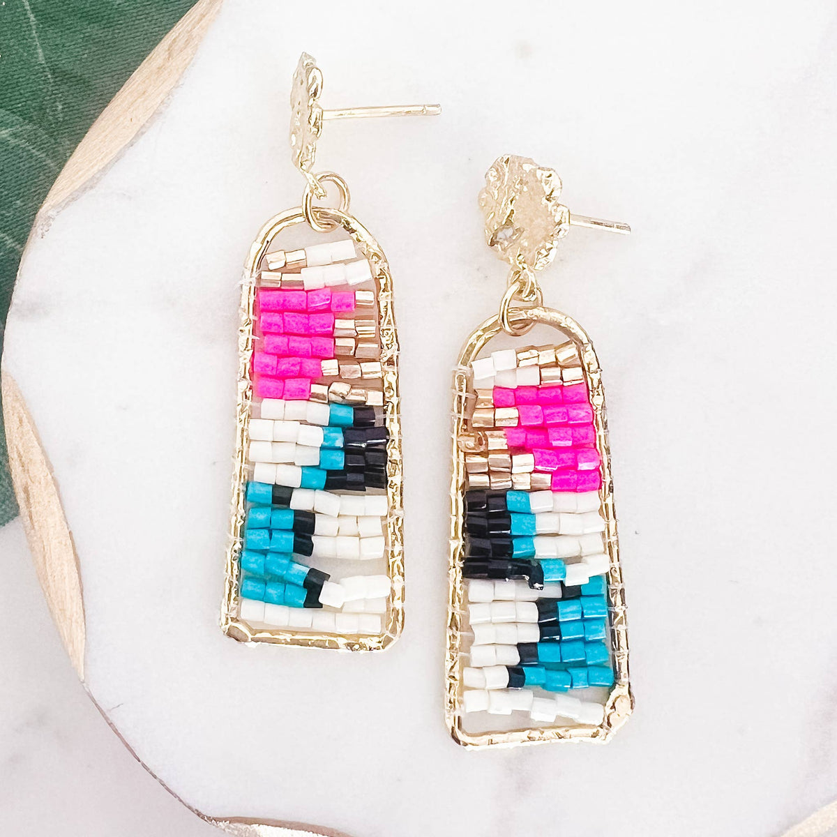 Beaded Dangle Earrings