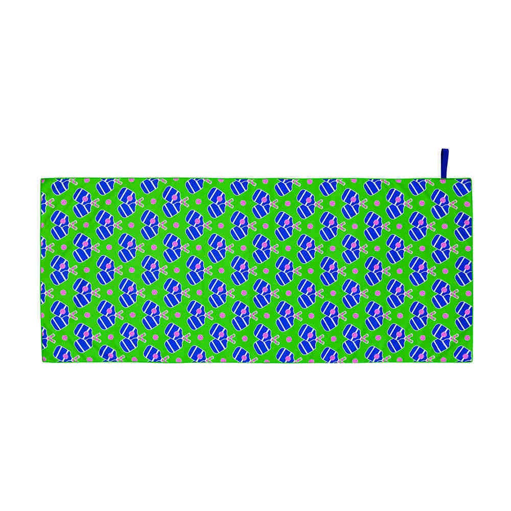 Pickleball Fun Reversible Beach Towel