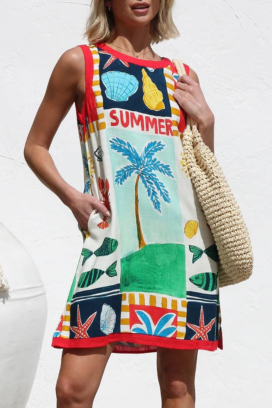 Summer Seaside Shift Dress