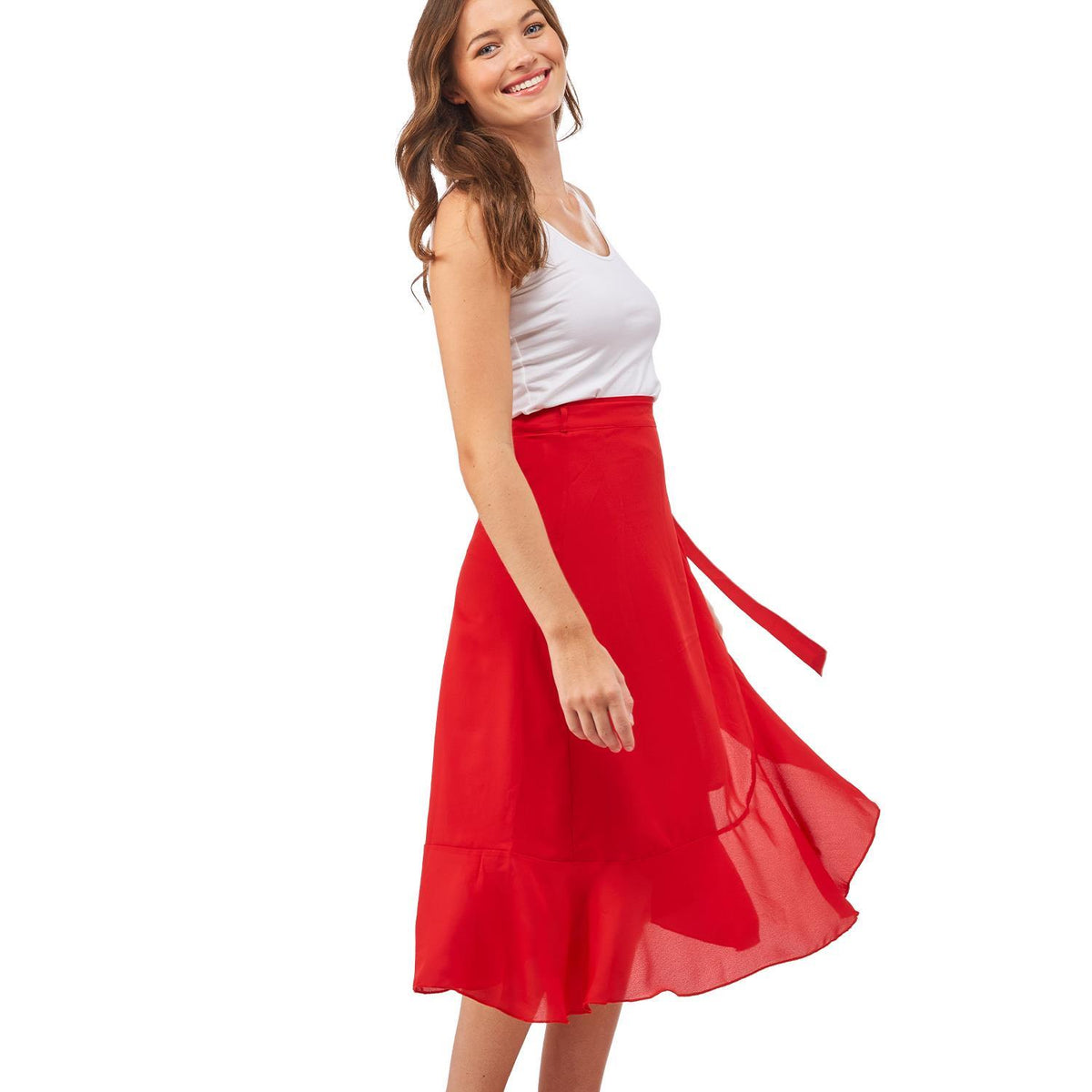 Ruffle Wrap Skirt