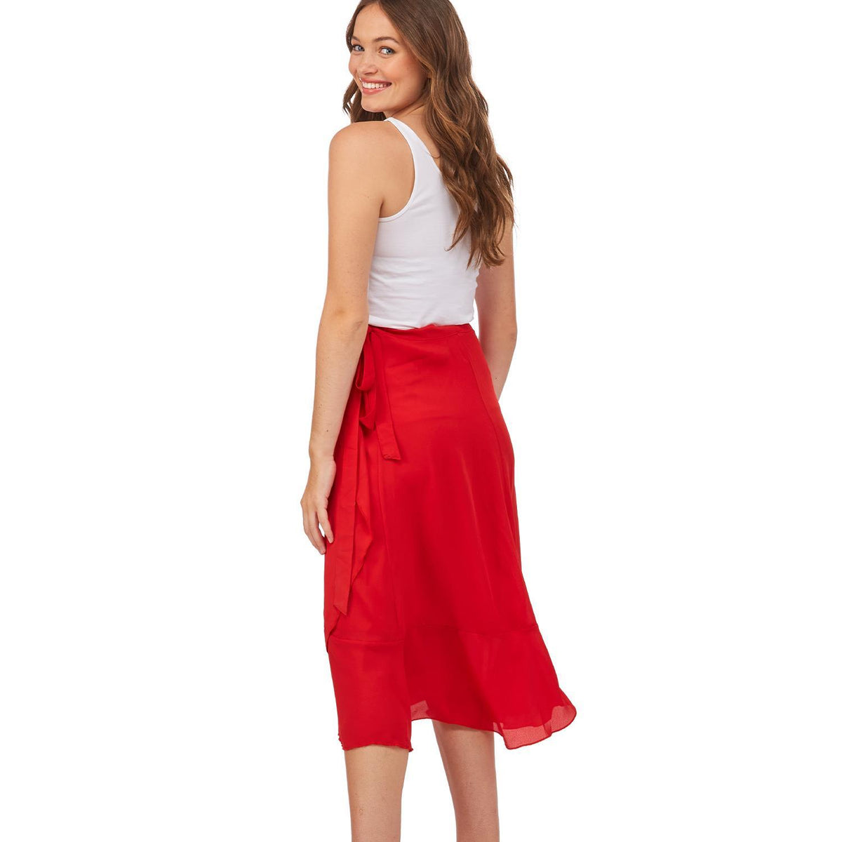 Ruffle Wrap Skirt
