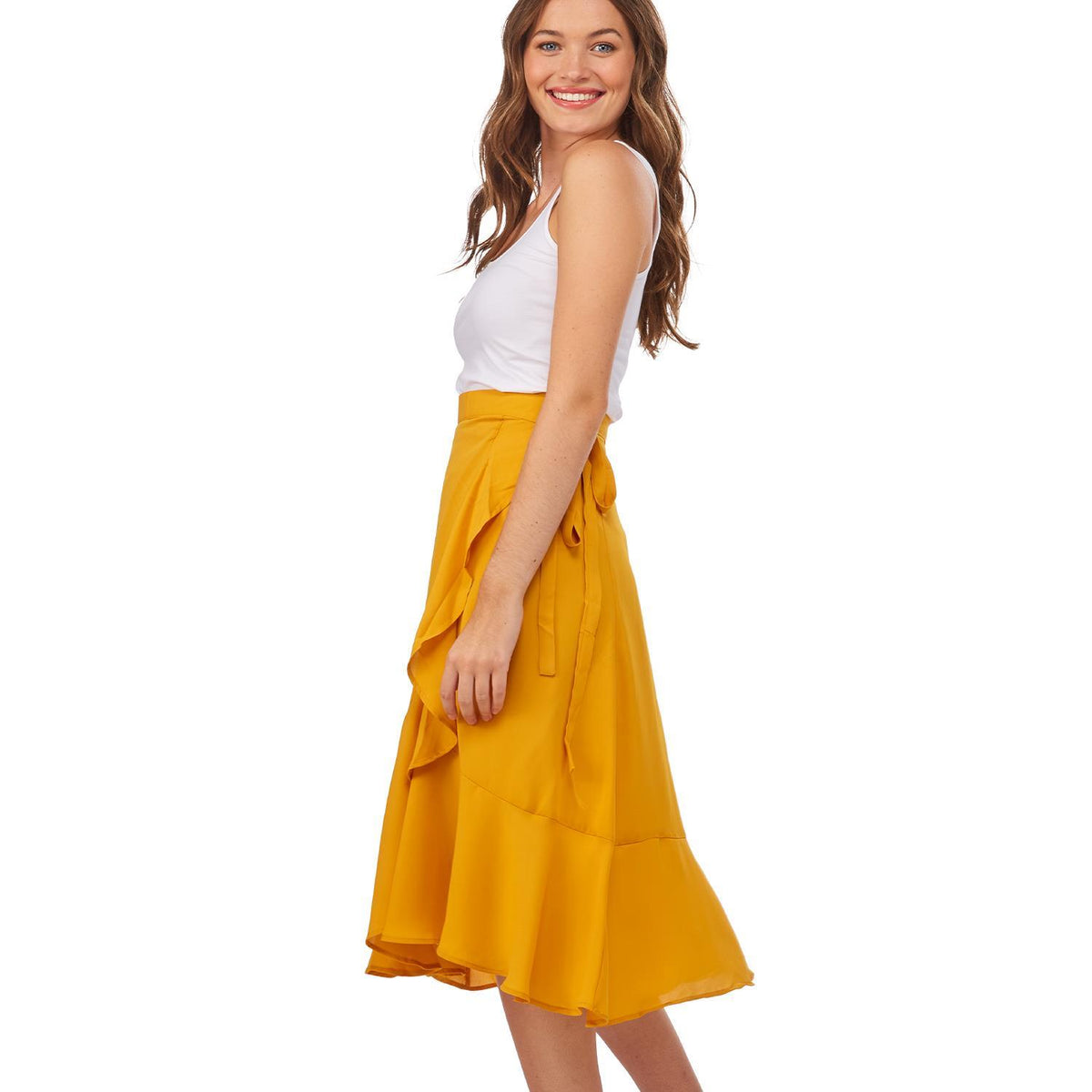 Ruffle Wrap Skirt