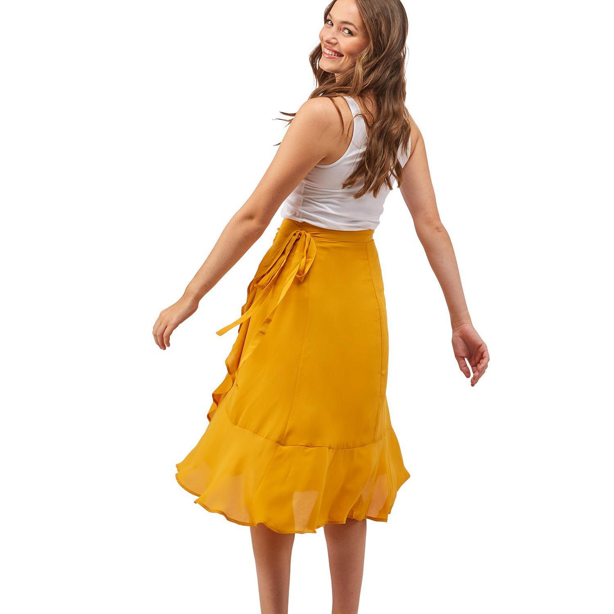 Ruffle Wrap Skirt