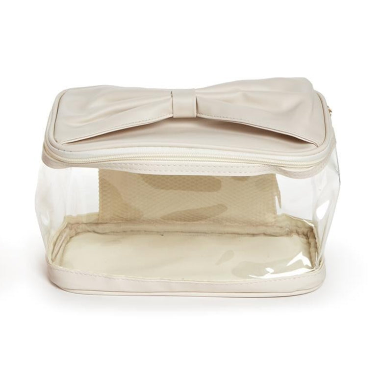 Bow on Top See-Through Toiletry Case