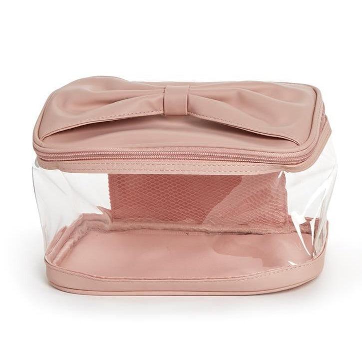 Bow on Top See-Through Toiletry Case