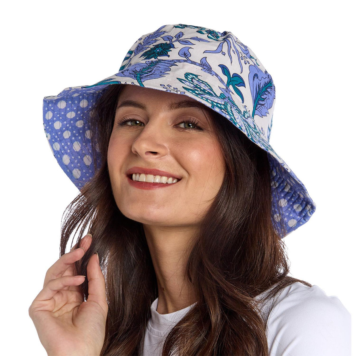 Coastal Cool Reversible Cotton Sun Hat