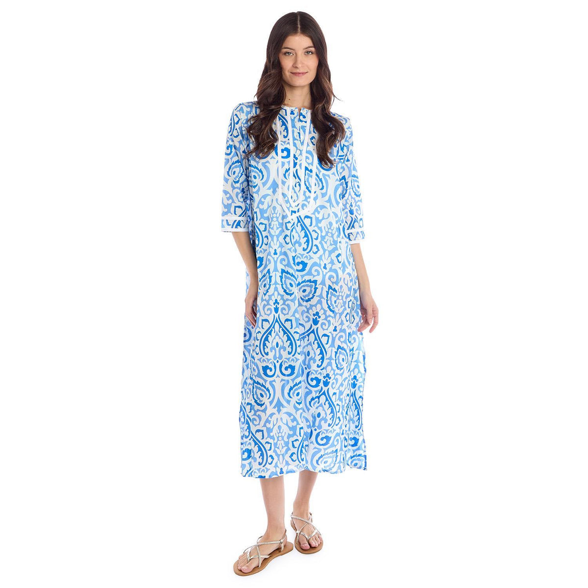 Ikat Caftan Dress