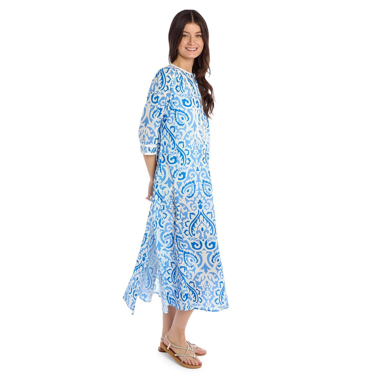 Ikat Caftan Dress