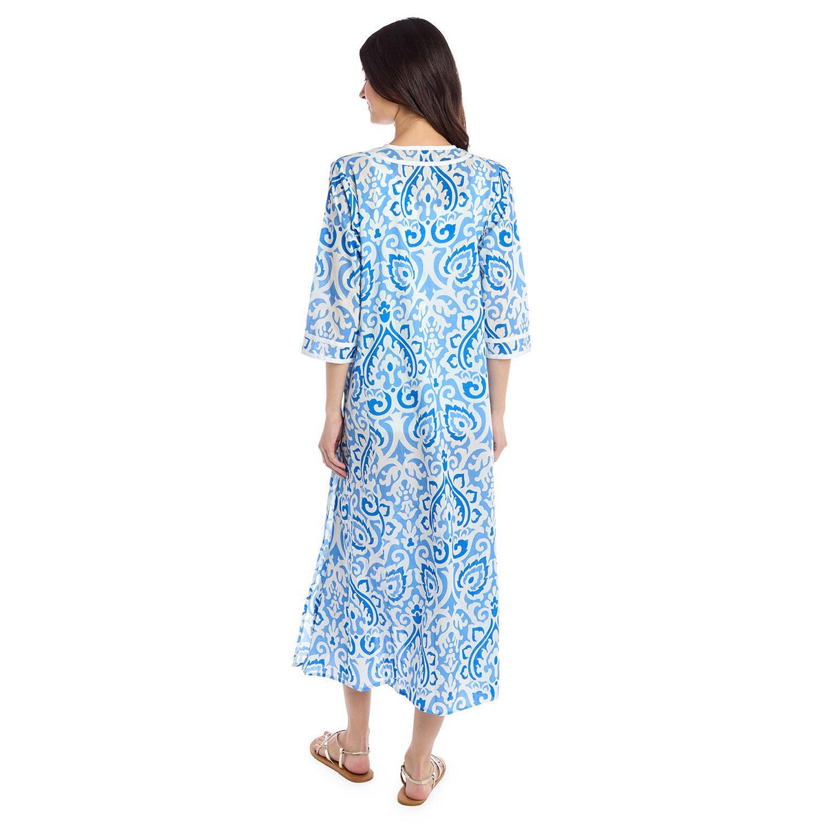 Ikat Caftan Dress