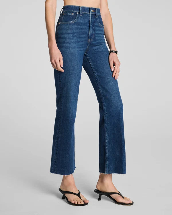 SPANXshape® Authentic 360 Raw Hem Kick Flare Jeans