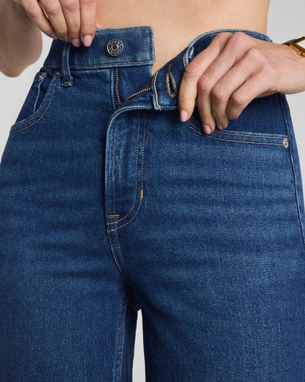 SPANXshape® Authentic 360 Raw Hem Kick Flare Jeans