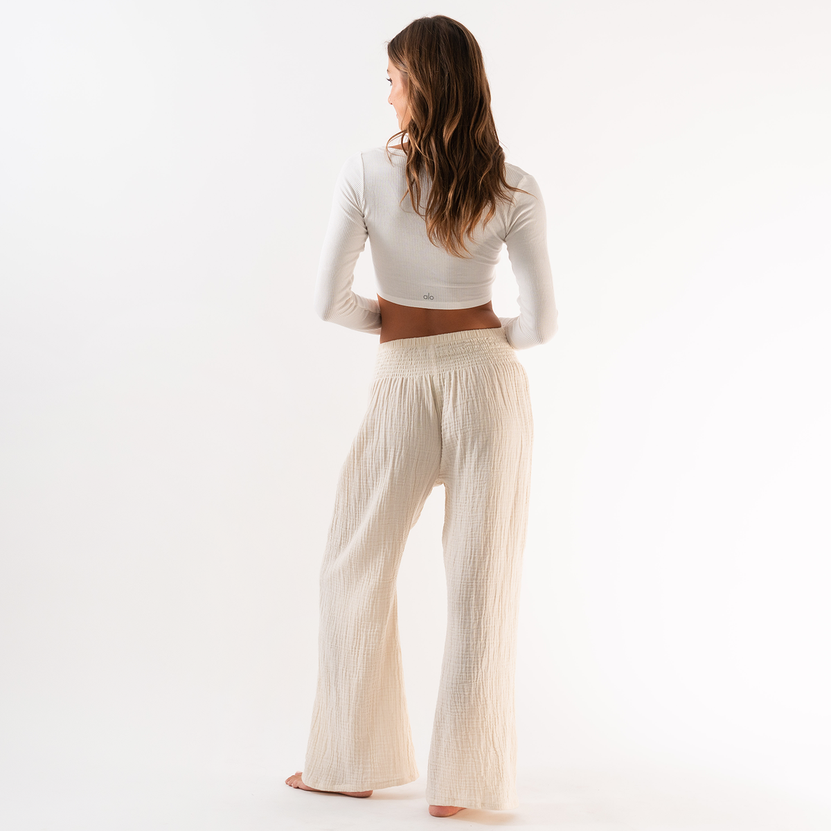 Wide Leg Cotton Pants