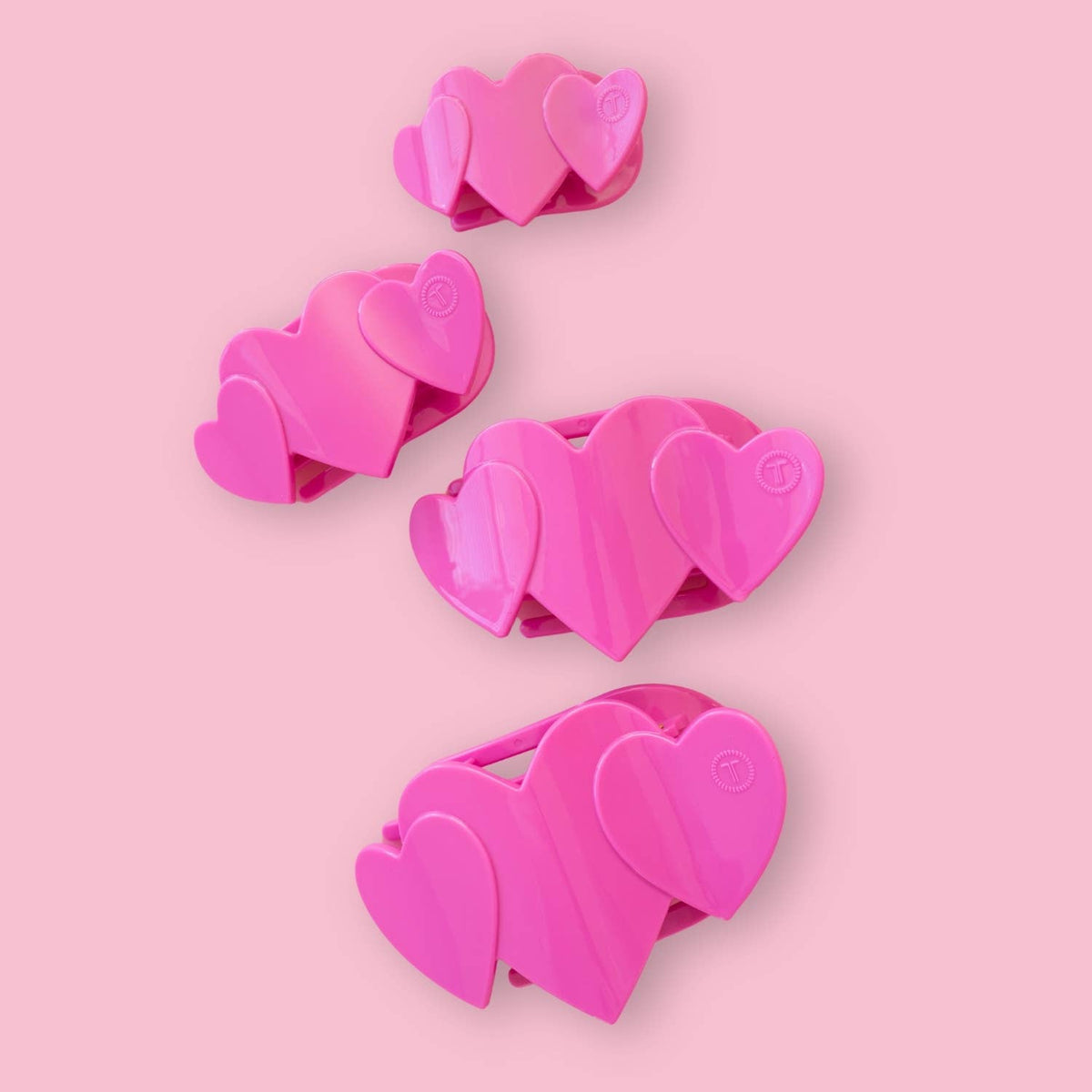 Heart to Heart Flat Hair Clip