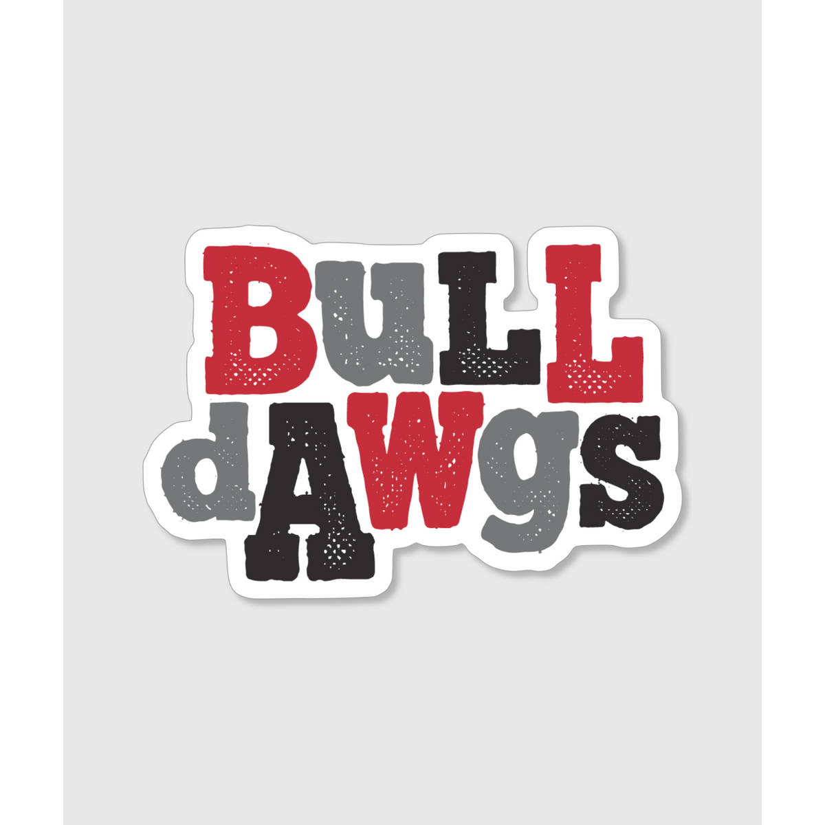 Bulldawgs Red Trailhead Sticker