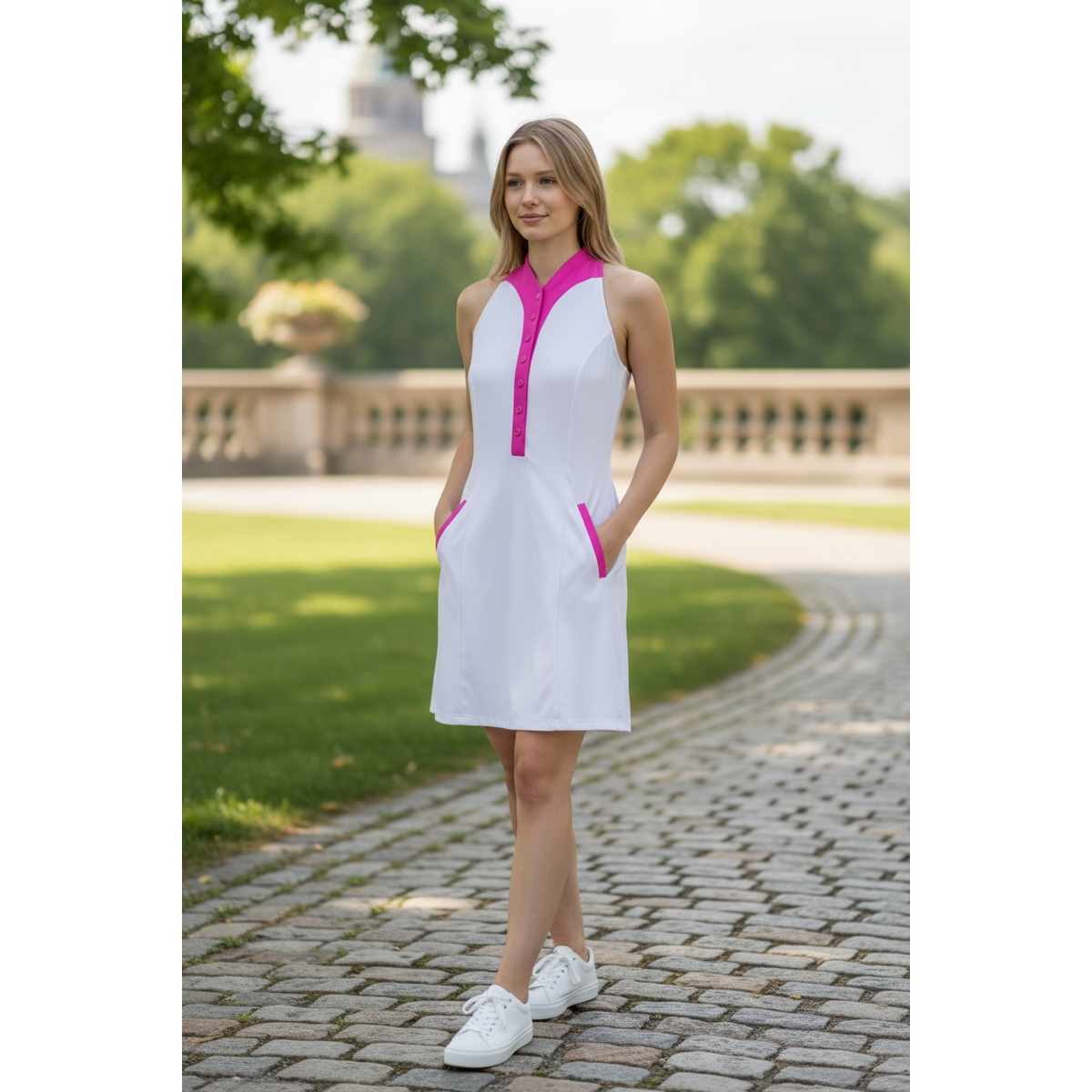 Color Block Tennis Dress with shorties