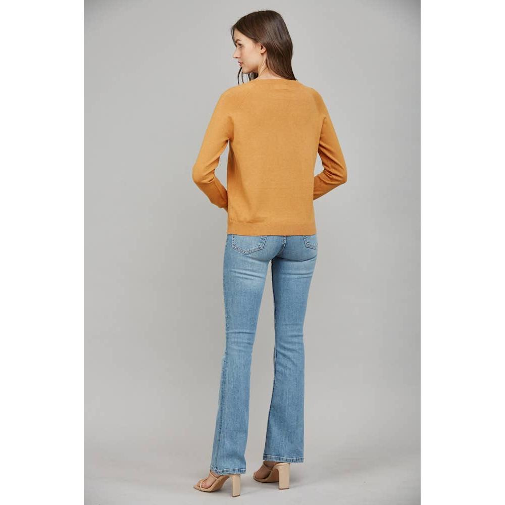 Horse Intarsia Knit Crew Neck Sweater