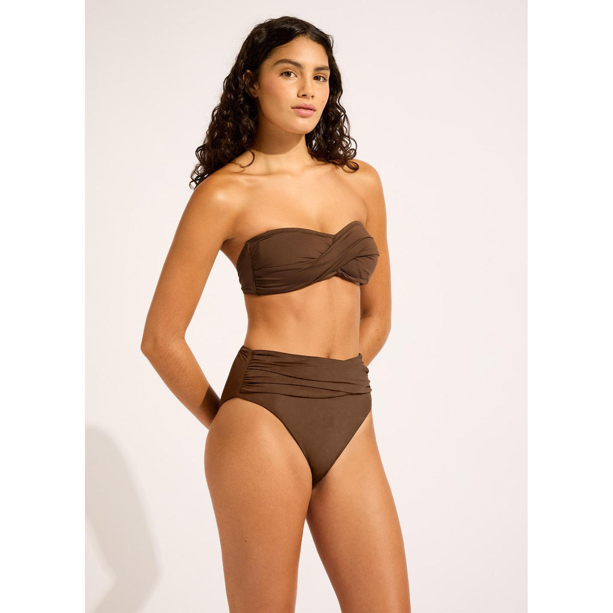 Seafolly Collective High Waist Wrap Front Bikini Bottom