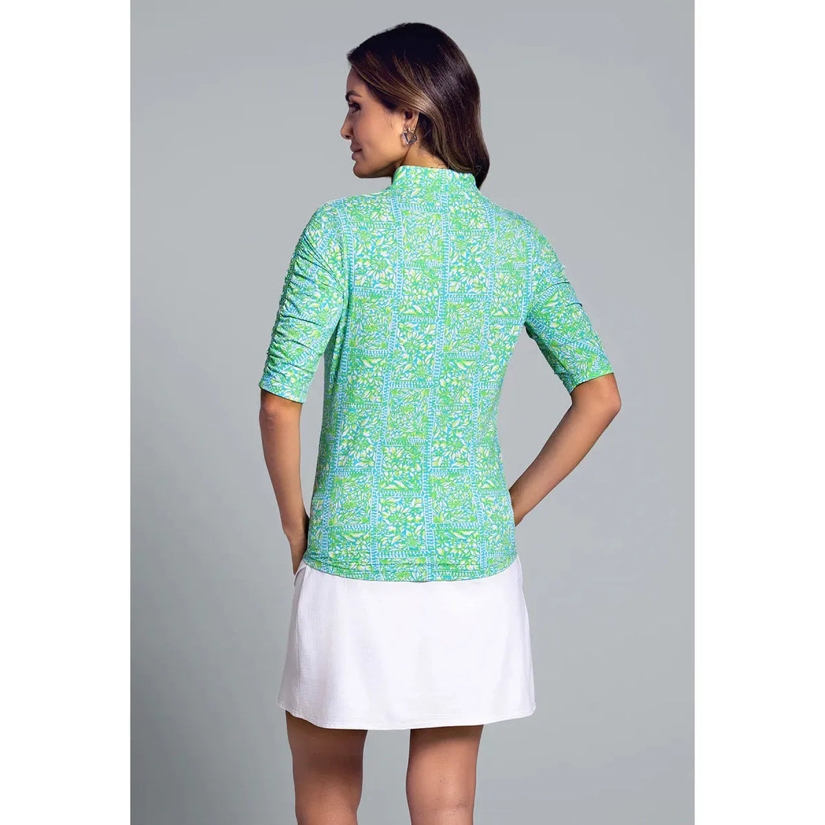 Josie Ruched Elbow Sleeve Top