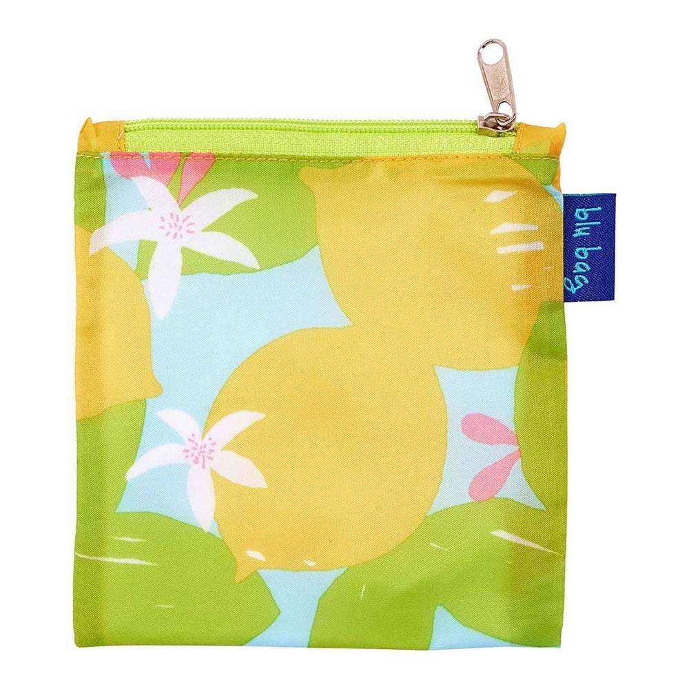 Lemon Blossoms blu Bag Reusable Shopper Tote
