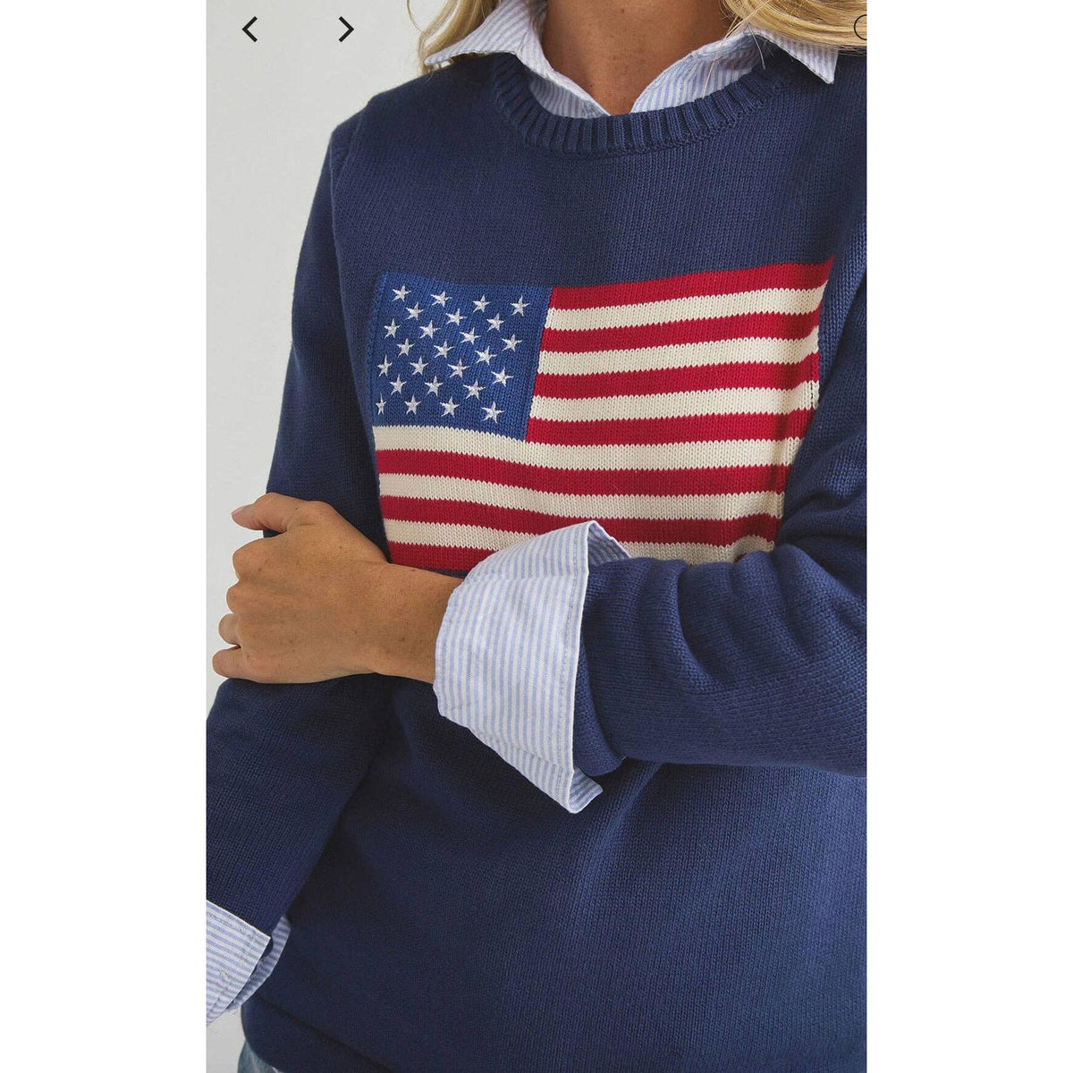 Navy Ralph Flag Sweater