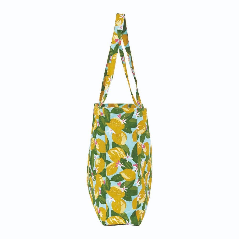Lemon Blossoms Little Shopper Tote Bag