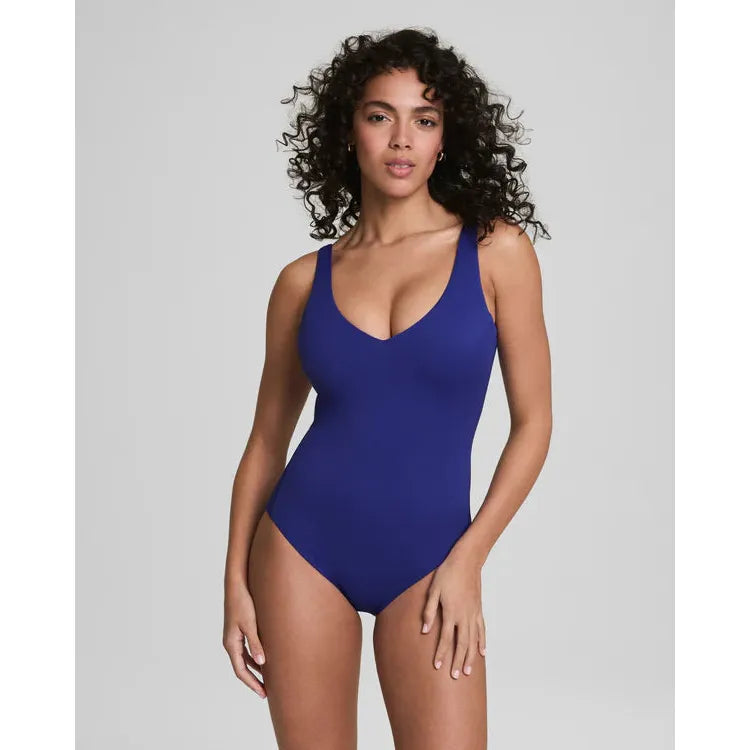 SPANXshape™ Swim Pique Plunge One-Piece