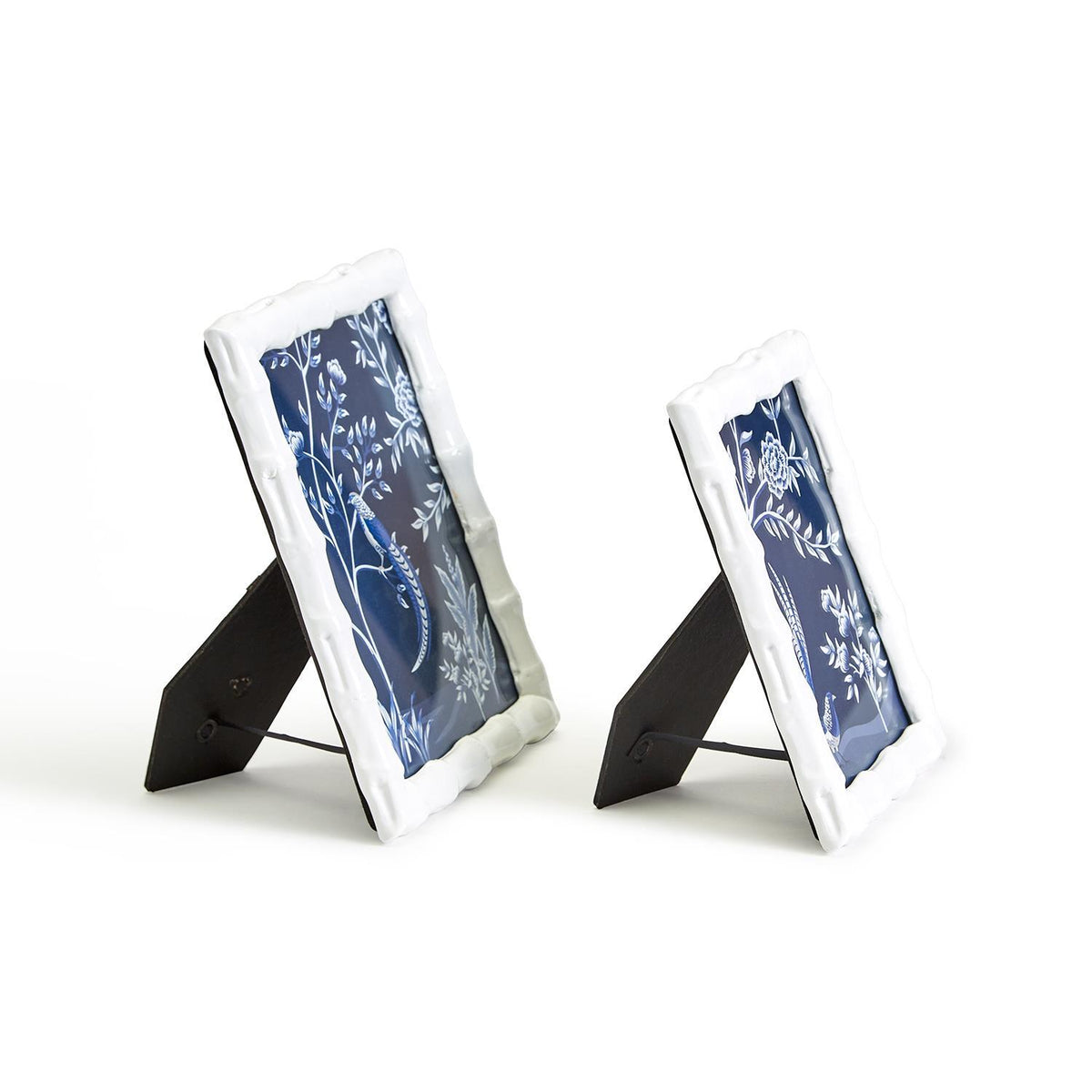 Aviary White Faux Bamboo Photo Frame