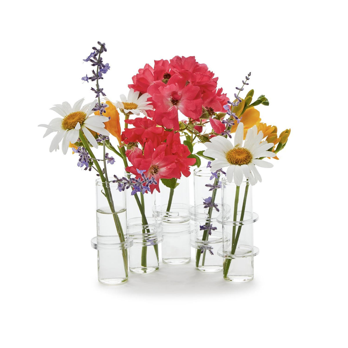 5 Hinged Tube Flower Vases Arranger