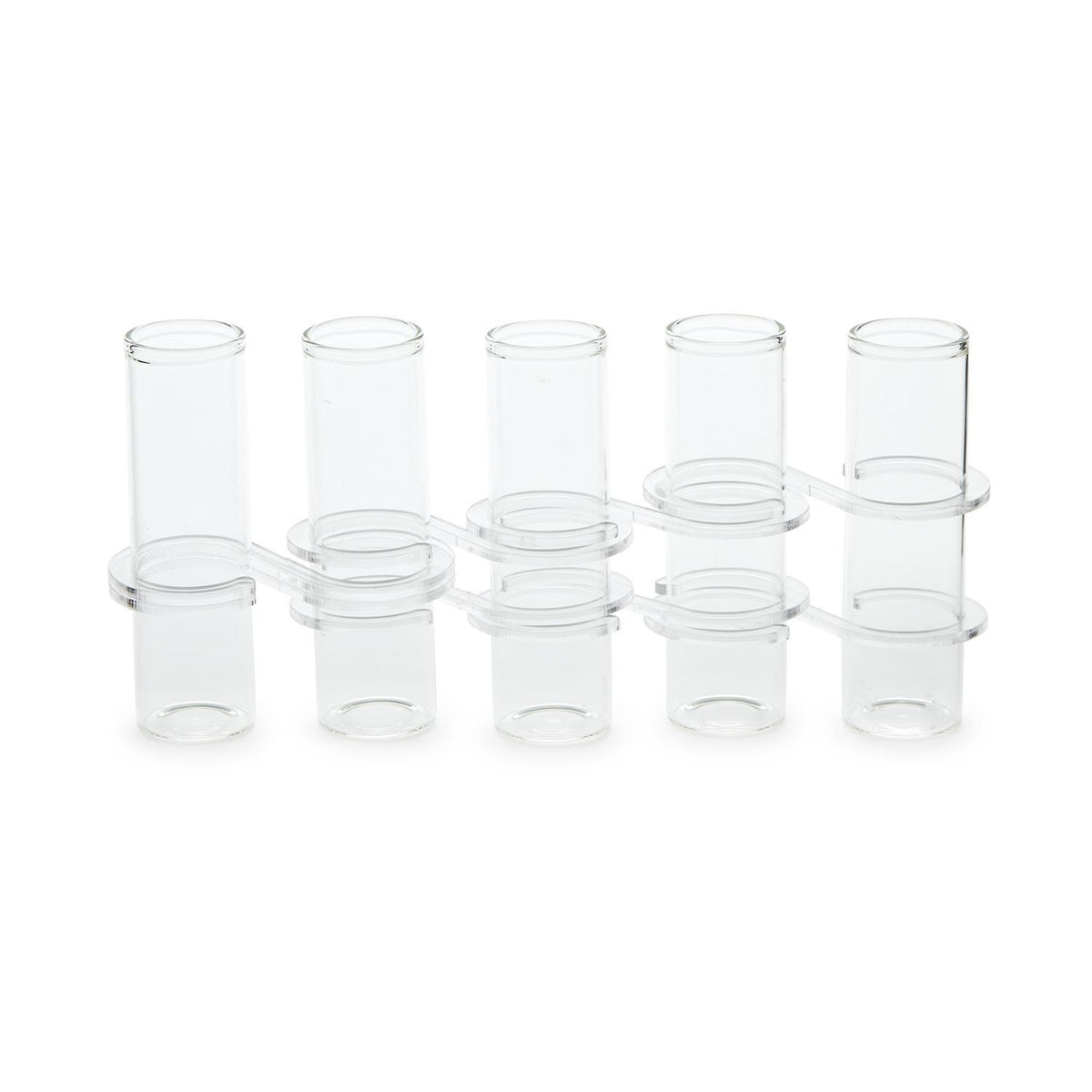5 Hinged Tube Flower Vases Arranger