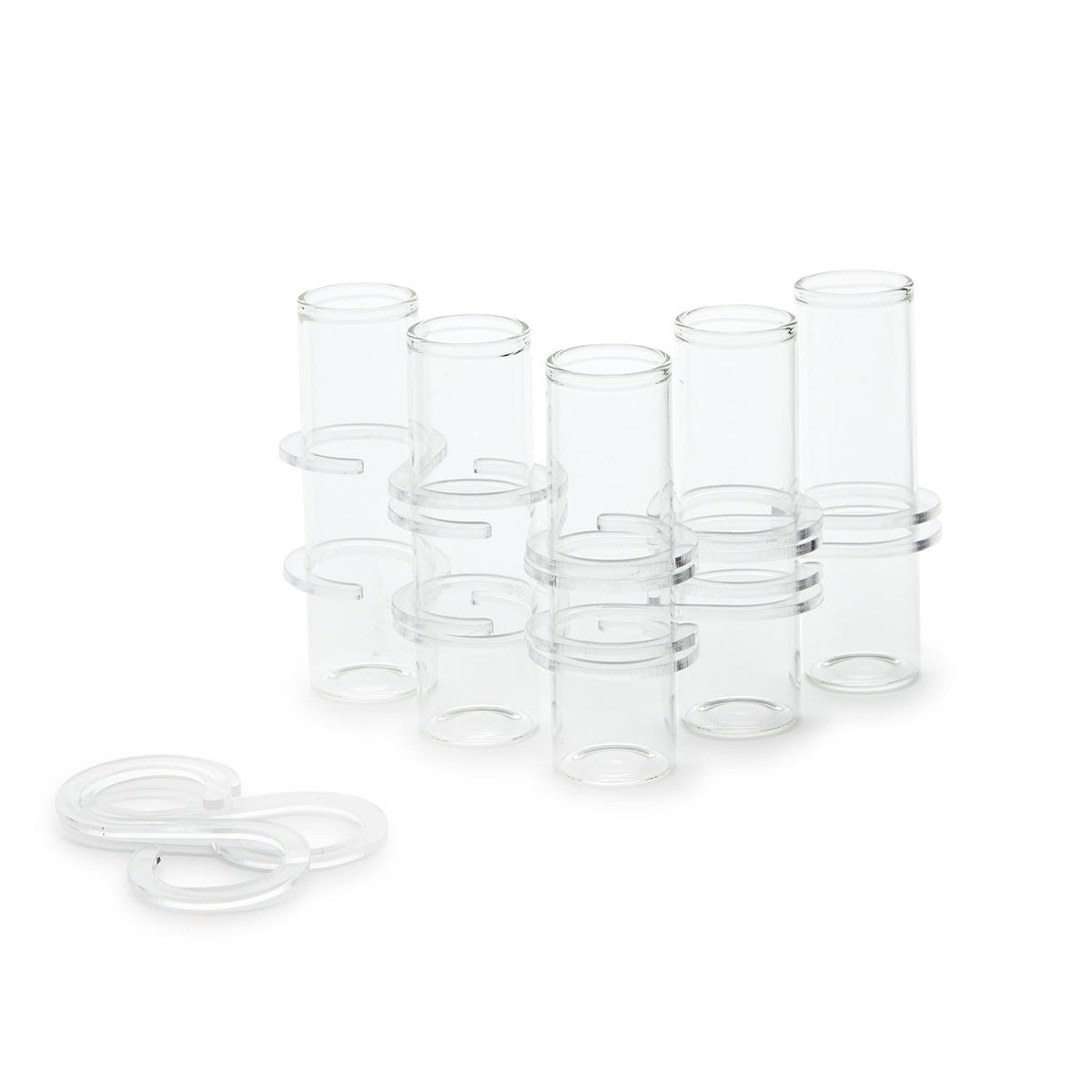 5 Hinged Tube Flower Vases Arranger