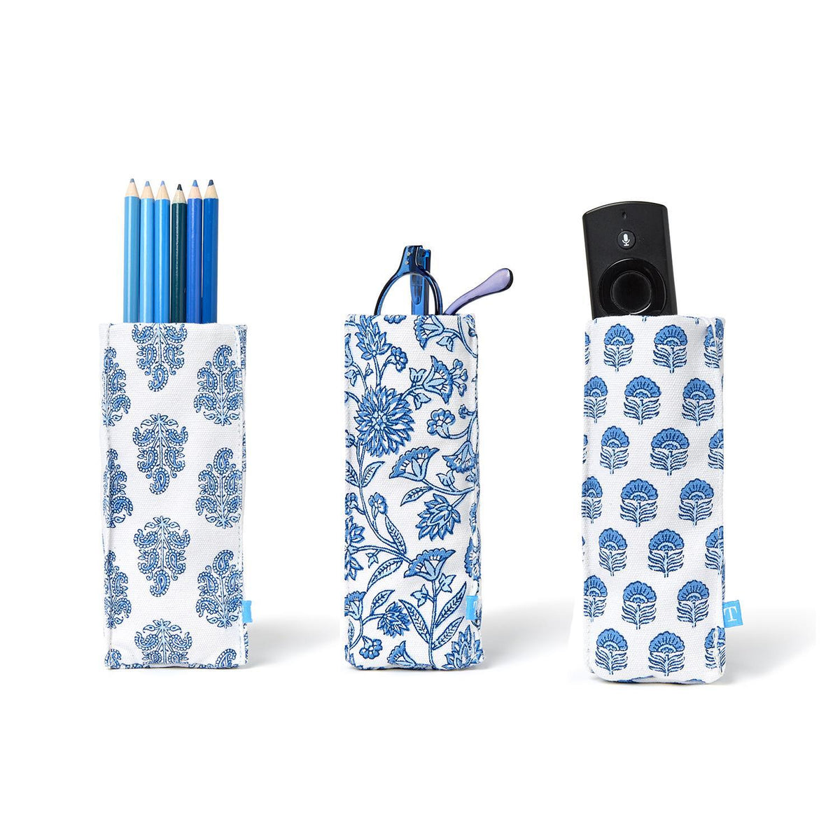 "Looking Good" Blue Block Eyeglass Holder