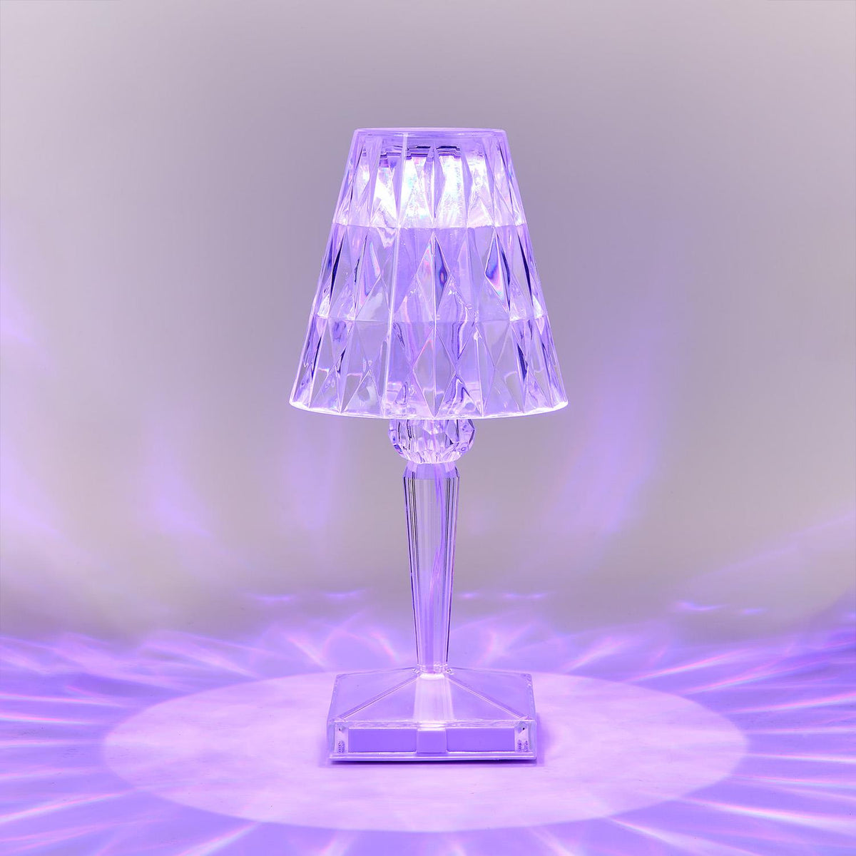 LED Cordless Color-Changing Crystal Table Lamp