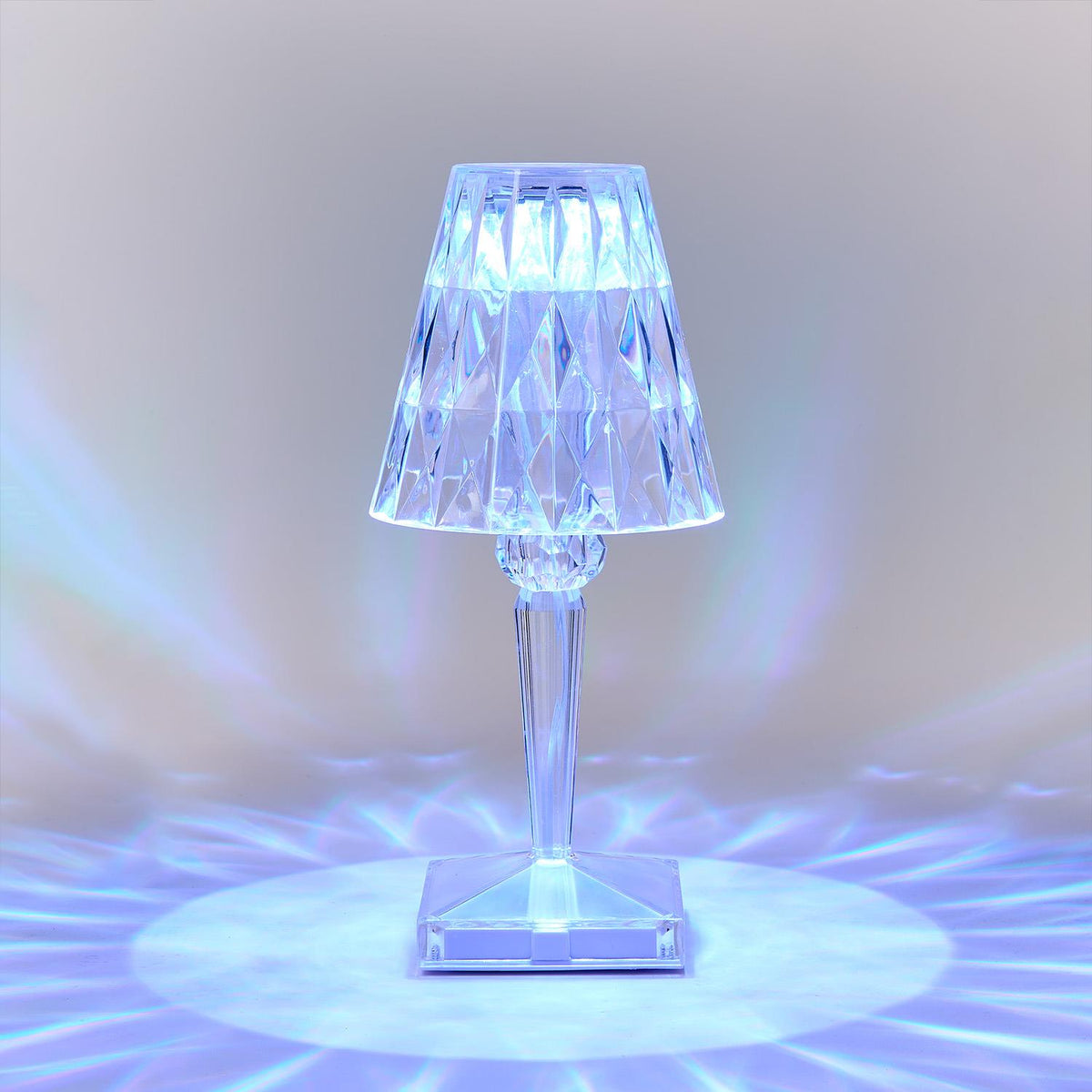 LED Cordless Color-Changing Crystal Table Lamp