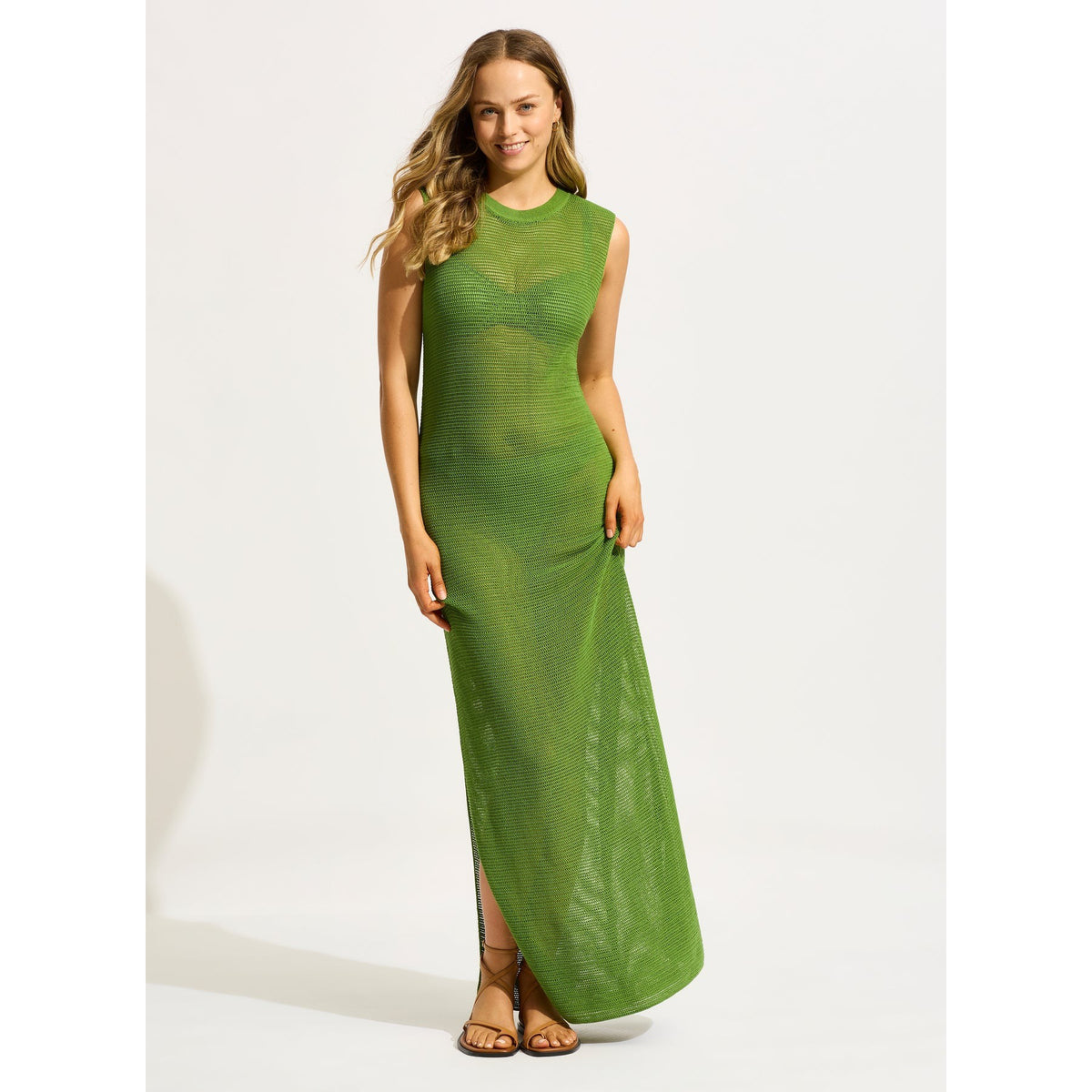 Kasbah Maxi Knit Dress Sage / M Kasbah Maxi Knit Dress Sage / M