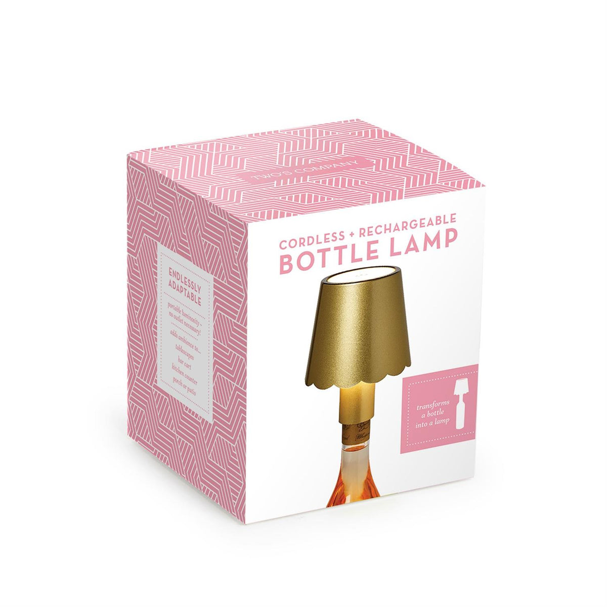 LED Touchable Gold Scalloped Lampshade Bottle Stopper