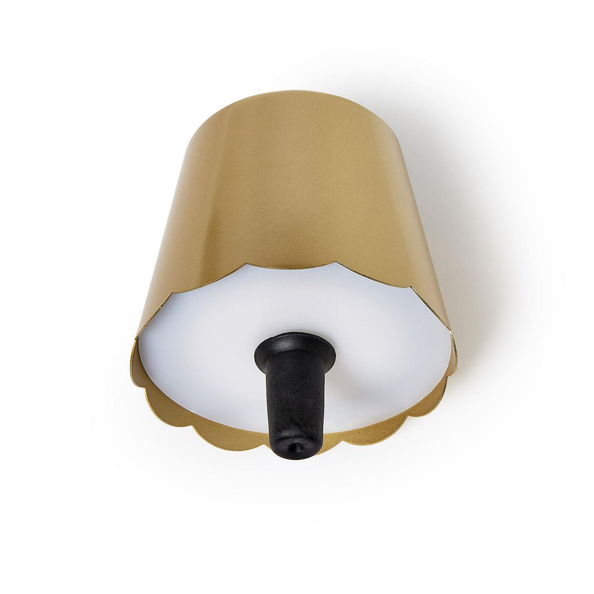 LED Touchable Gold Scalloped Lampshade Bottle Stopper